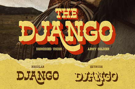 Horse Belonk - Western Style, a Slab Serif Font by Arterfak Project