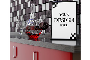 Kitchen table with a clean frame
