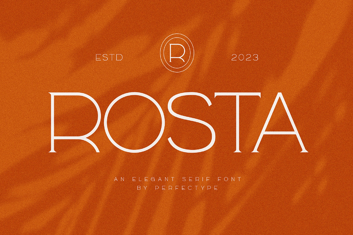 Rosta Modern Serif Font, a Serif Font by Perfectype (Photo 1 of 10)