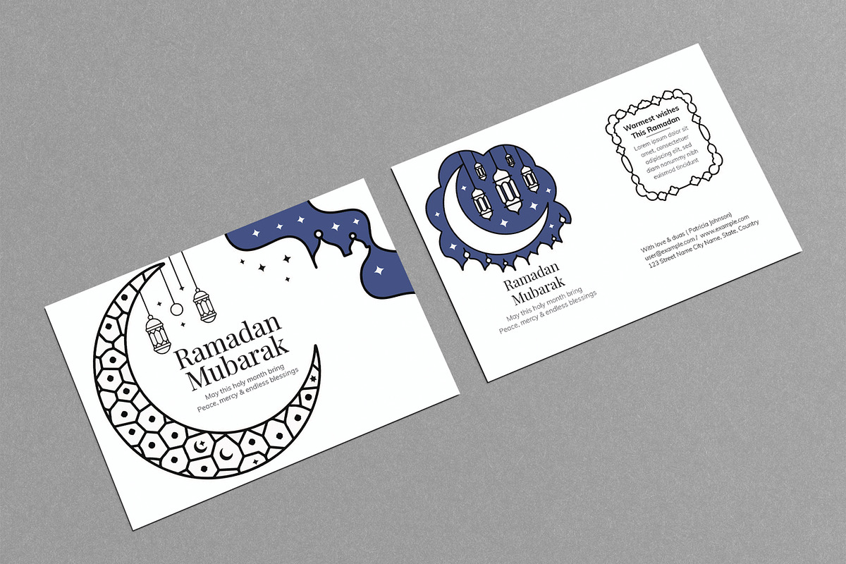 Friends and Family Ramadan Postcard, a Card Template by MightyDesign (Photo 2 of 6)