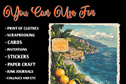 Antique Italian Summer Clipart, an Illustration by CreationArt (Thumbnail 9 of 9)