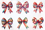 Patchwork Valentine's day bow PNG, an Illustration by RobertsArt (Thumbnail 3 of 7)