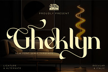Gheklyn - Serif Typeface Font