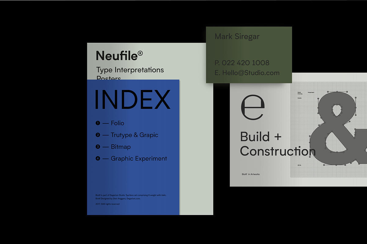 Biotif, a Sans Serif Font by Degarism Studio (Photo 9 of 11)