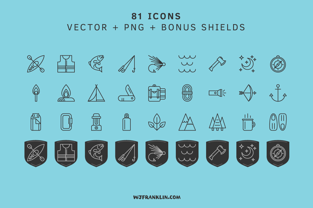 Outdoor Adventure BUNDLE, an Object Graphic by Wes Franklin (Photo 2 of 5)