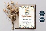 Teddy Bear Baby Shower Invitation, an Invitation Template by Tracia Creative (Thumbnail 2 of 4)
