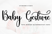 Baby Gesture, a Handwritten Font by InermediaSTUDIO (Thumbnail 1 of 8)