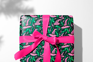 Pink & Green Halloween Patterns