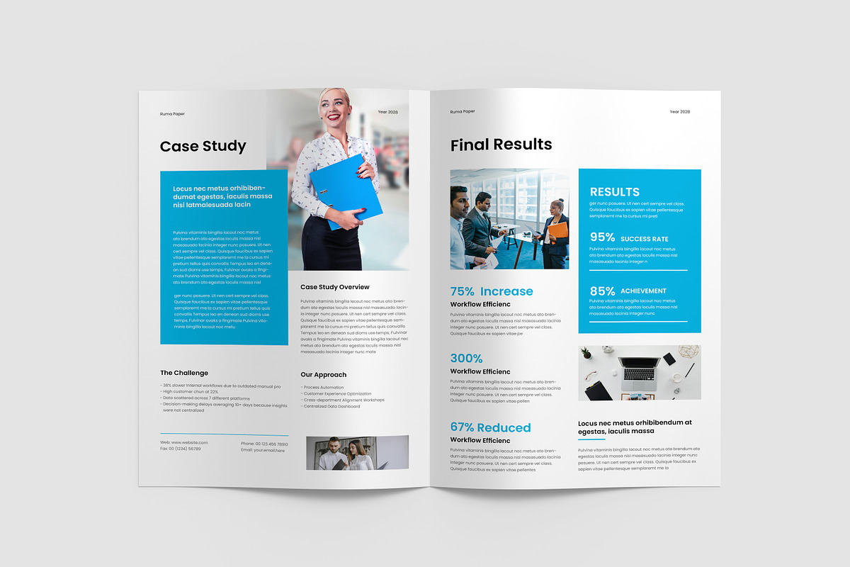 Business WhitePaper Brochure I Canva, a Brochure Template by PixWork (Photo 14 of 14)