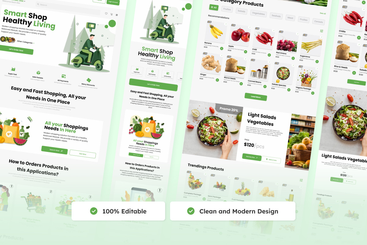 Easy Marts - Grocery Landing Page, a Landing Page Template by twinstd (Photo 4 of 5)