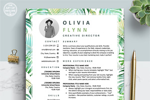 Creative Resume Template | Floral CV, a Resume Template by The Art of Resume