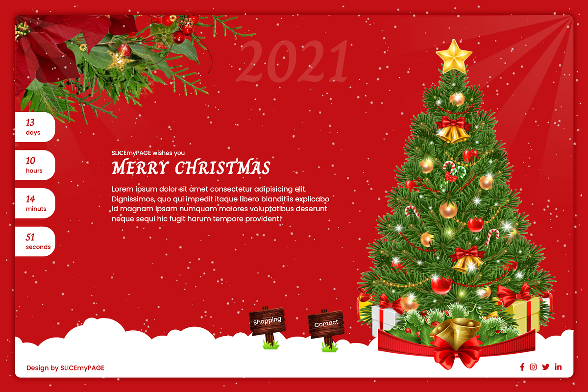 SMP-Xmas Html Landing Pages, a Landing Page Template by SLICEmyPAGE (Photo 3 of 6)