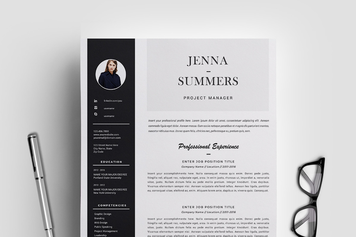 Resume Template / CV Template, a Resume Template by Resume21 (Photo 1 of 5)