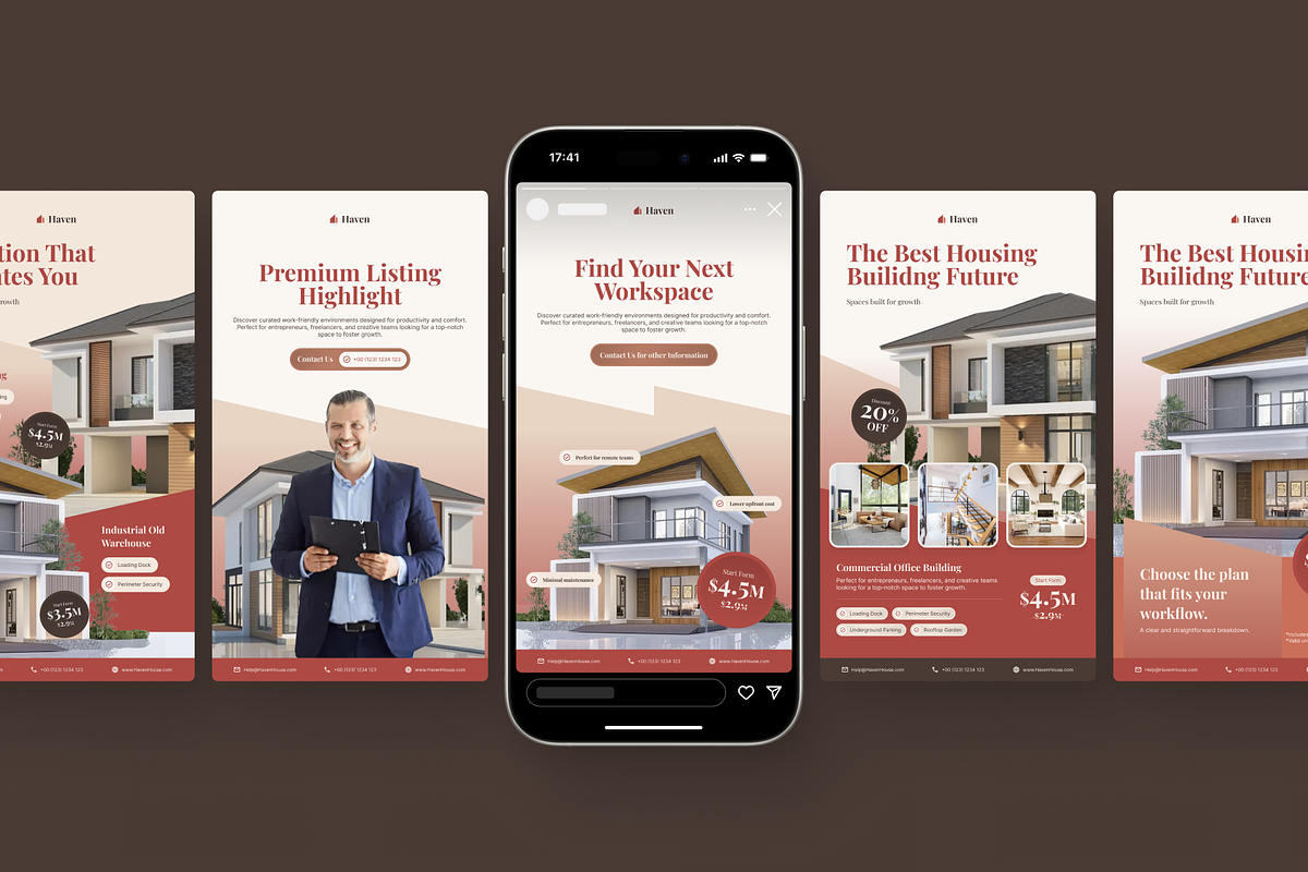 Haven - Real Estate Social Media, a Social Media Template by SLAB! Design (Photo 3 of 8)