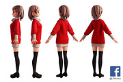 3D Stylized Girl_SG2FC, a Characters & Person 3D Model by LomellRueca (Thumbnail 2 of 11)