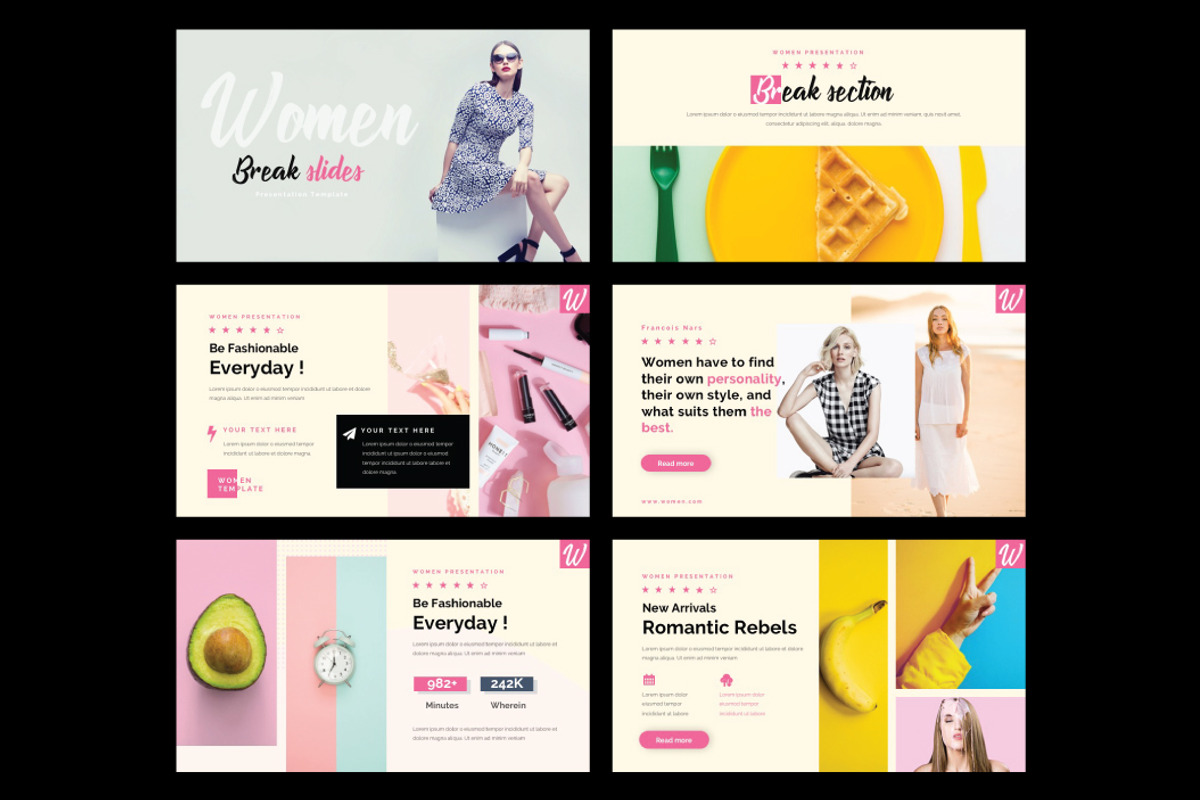 WOMEN - Powerpoint Template, a Presentation Template by Shafura