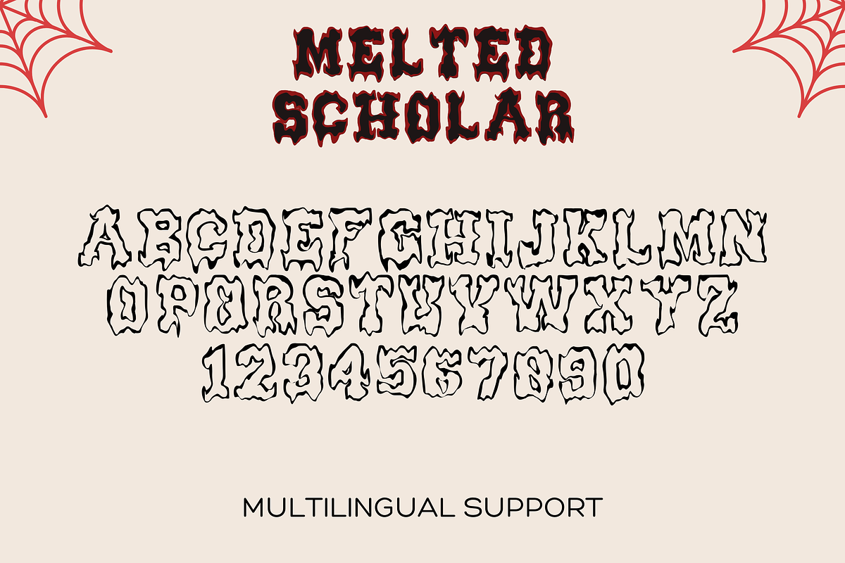 Melted Scholar, a Sans Serif Font by Dm Studio (Photo 10 of 11)