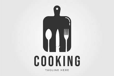 spoon, fork and knife logo