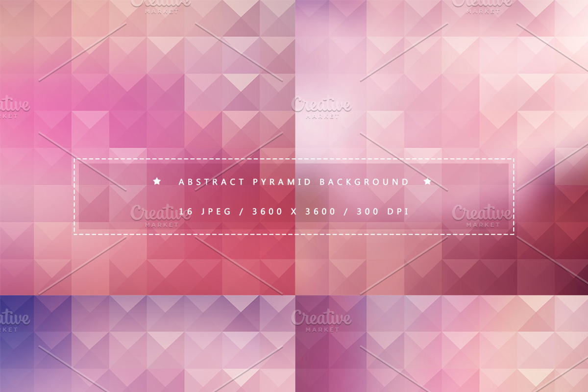 16 Abstract Pyramid Backgrounds, a Texture Graphic by Orange Fox