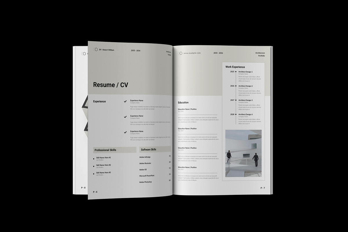 Architecture Portfolio Template, a Brochure Template by NorthPeak (Photo 4 of 16)