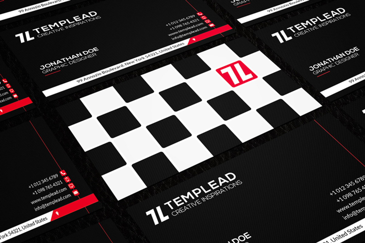 Back And White Business Card CM124, a Business Card Template by annozio (Photo 4 of 4)