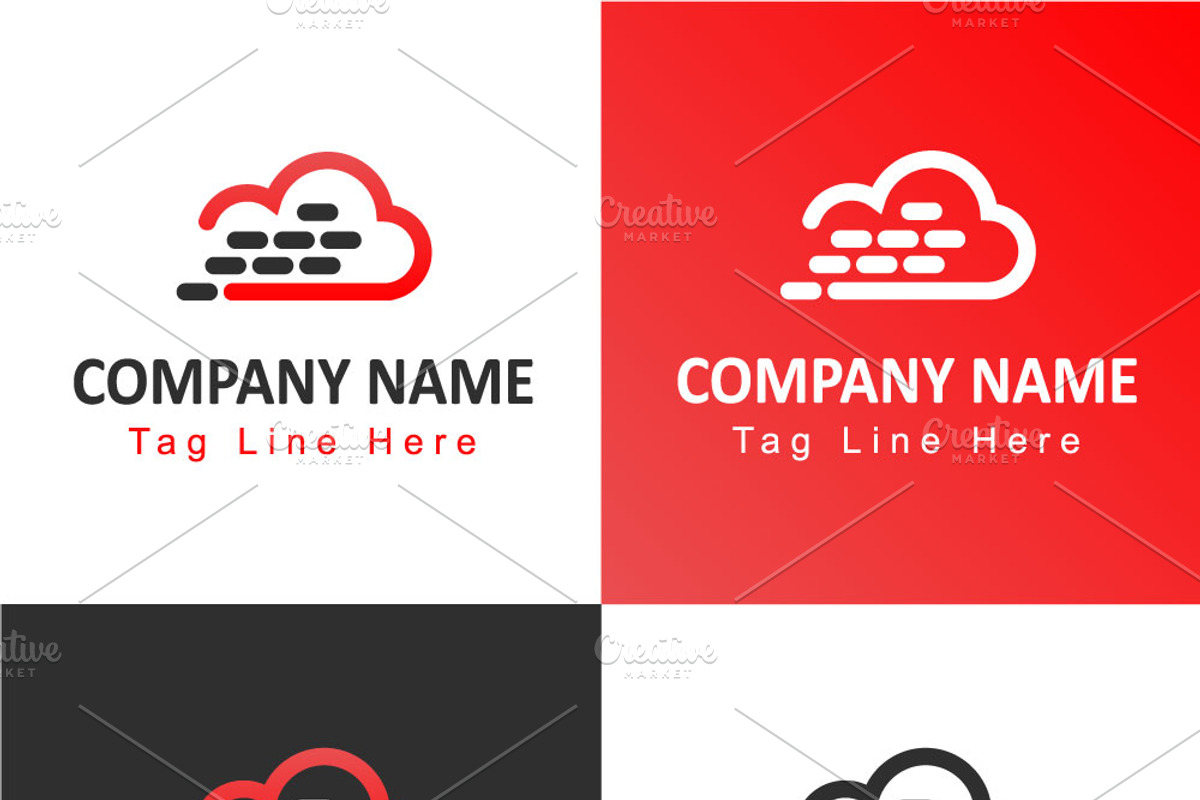 Cloud Brick Logo Template only 15$, a Branding & Logo Template by Tasmim Premiem Design (Photo 2 of 2)