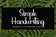 Simple Calligraphy, a Handwritten Font by InermediaSTUDIO (Thumbnail 3 of 7)