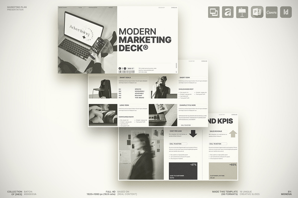 Marketing Plan Presentation Template, a Presentation Template by Studio Monova (Photo 1 of 13)