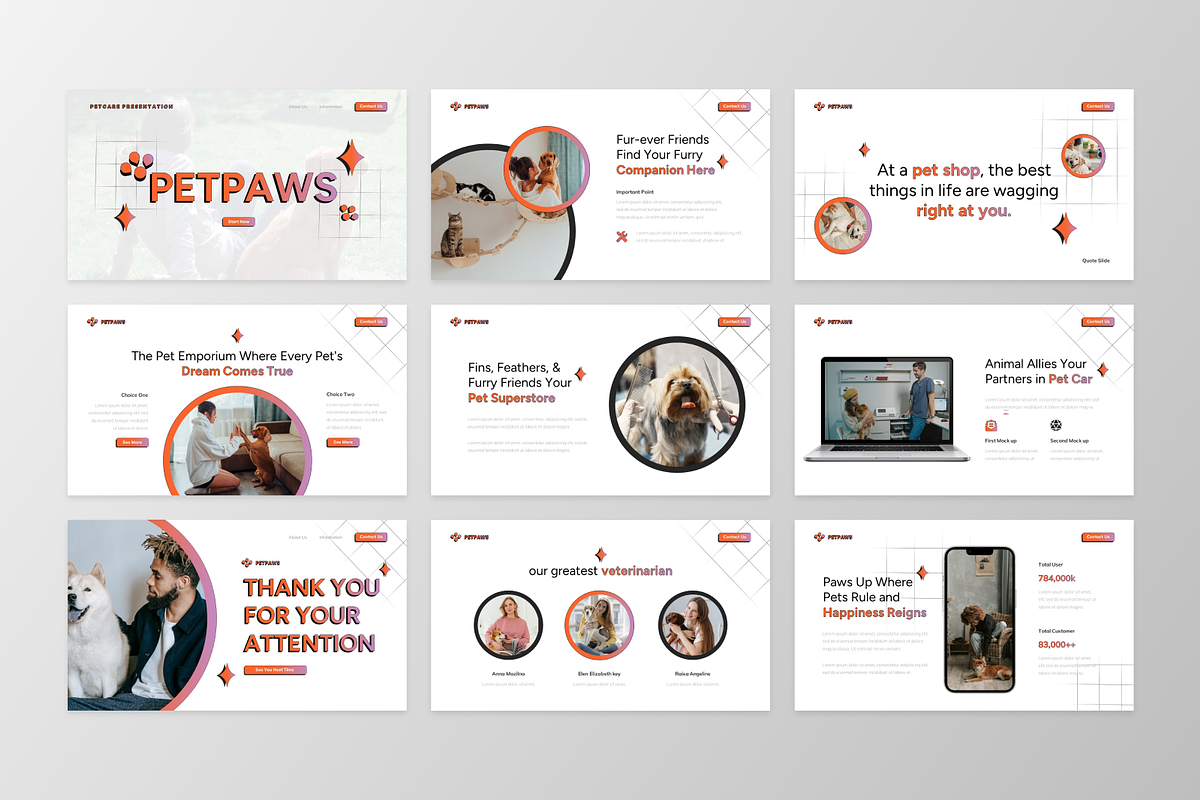 Petpaws - Petcare PowerPoint, a Presentation Template by GraphauseProject (Photo 3 of 6)