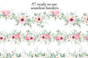 Watercolor Floral Clipart, a Decorative Illustration by Eves_Aquadreams (Thumbnail 5 of 18)