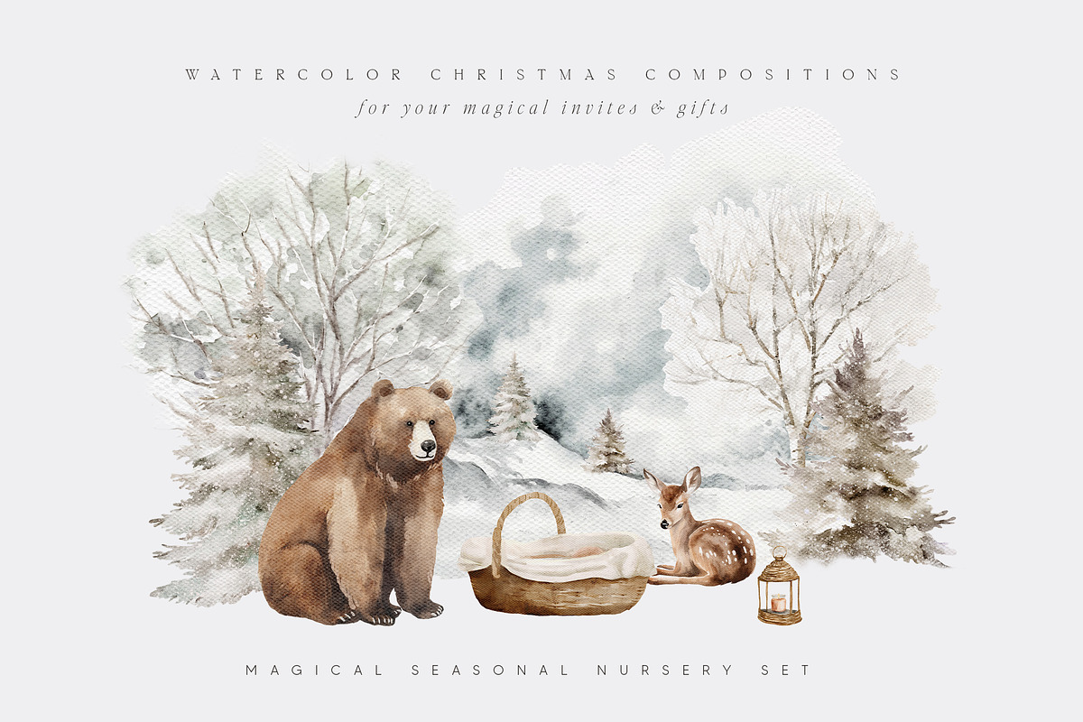MY FIRST CHRISTMAS Watercolor Set, a Decorative Illustration by Muse Artist (Photo 19 of 25)