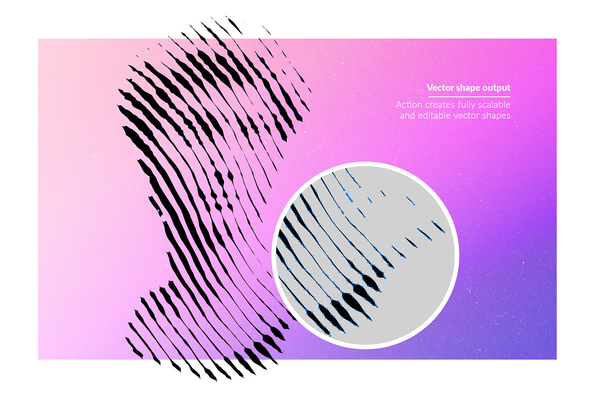 36 Halftone Strokes Effects, an Action Add-On by Mint Actions (Photo 5 of 9)
