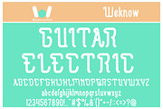 Guitar Electric font, a Font by weknow (Thumbnail 1 of 5)