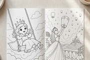 Magical Princess Coloring Book Vol43, a Person Illustration by ikarifq shop (Thumbnail 4 of 7)