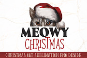 Christmas Cat Sublimation Bundle, an Animal Illustration by RossiGalleria (Thumbnail 10 of 11)