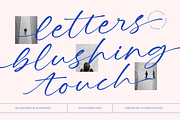 Letters Blushing Touch Sticky Note, a Script Font by Letterena Studios Script (Thumbnail 1 of 15)