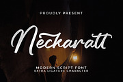 Neckaratt, a Script Font by Integritype Studio (Thumbnail 1 of 15)