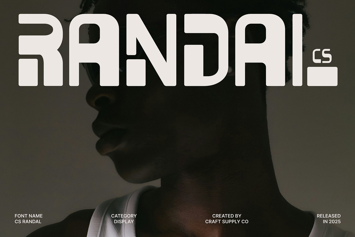 CS Randal – Brutalist Display Font, a Sans Serif Font by Craft Supply Co. (Photo 1 of 8)