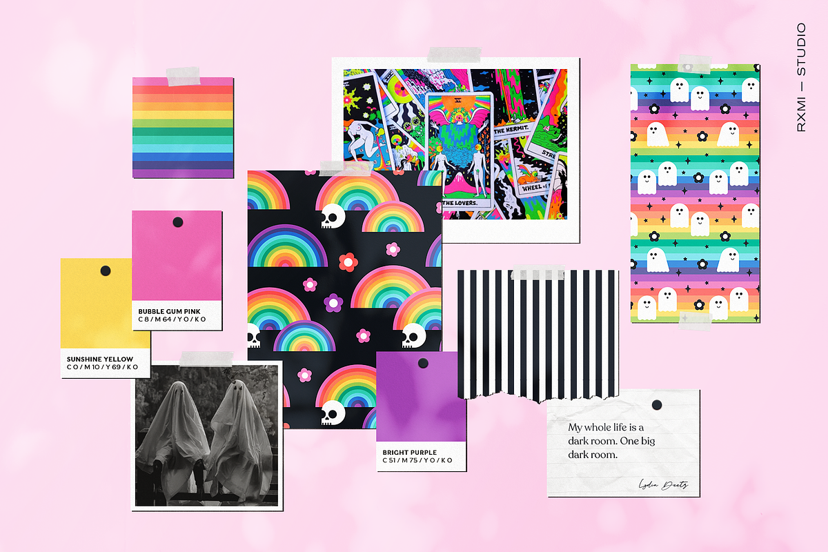 Psychedelic Halloween Pattern Set, a Pattern Graphic by Rxmi Studio (Photo 2 of 10)