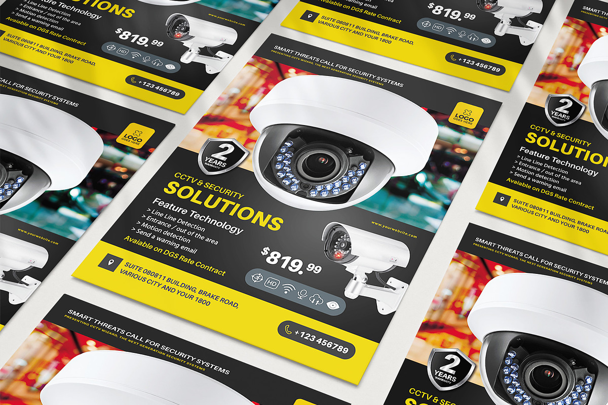 CCTV Product Flyer Template, a Flyer Template by jobnabru (Photo 1 of 2)
