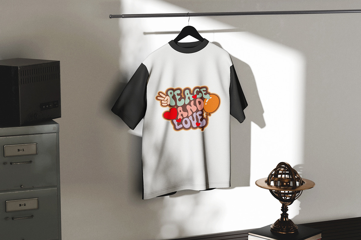 Peace and Love T-Shirt Design, an Object Illustration by Ahluva Studio (Photo 2 of 7)