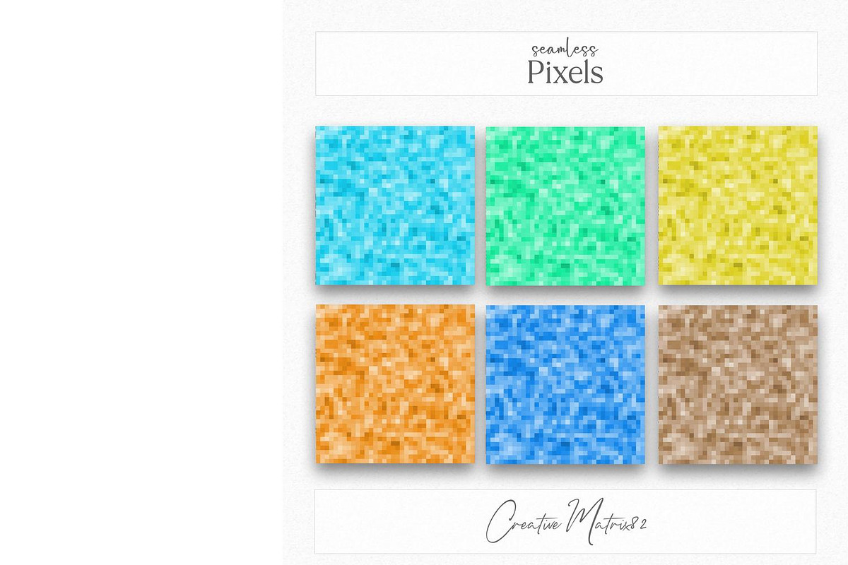 Pixelated Digital Paper, Pixels JPG, a Texture Graphic by Creative Matrix82 (Photo 5 of 6)