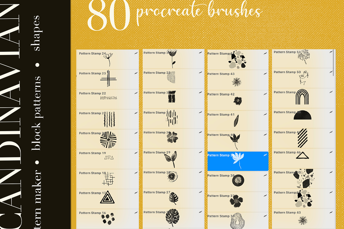 Scandinavian Brushes for Procreate, a Brush Add-On by OkayAnnie Designs (Photo 15 of 16)