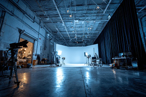 Film Studio Setup Ready for Producti, an Abstract Photo by Pixeness Studio