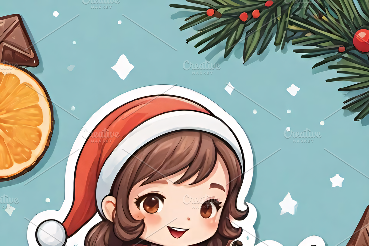 Christmas Girls with Hot Chocolate, an Illustration by ETARA by Mea Hau (Photo 9 of 9)