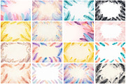 Watercolor Feathers Borders, a Background Graphic by Forhadx5 (Thumbnail 9 of 14)