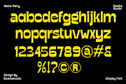 Rafter Party - Bold Ink Trap Display, a Sans Serif Font by dealitastudio (Thumbnail 8 of 11)