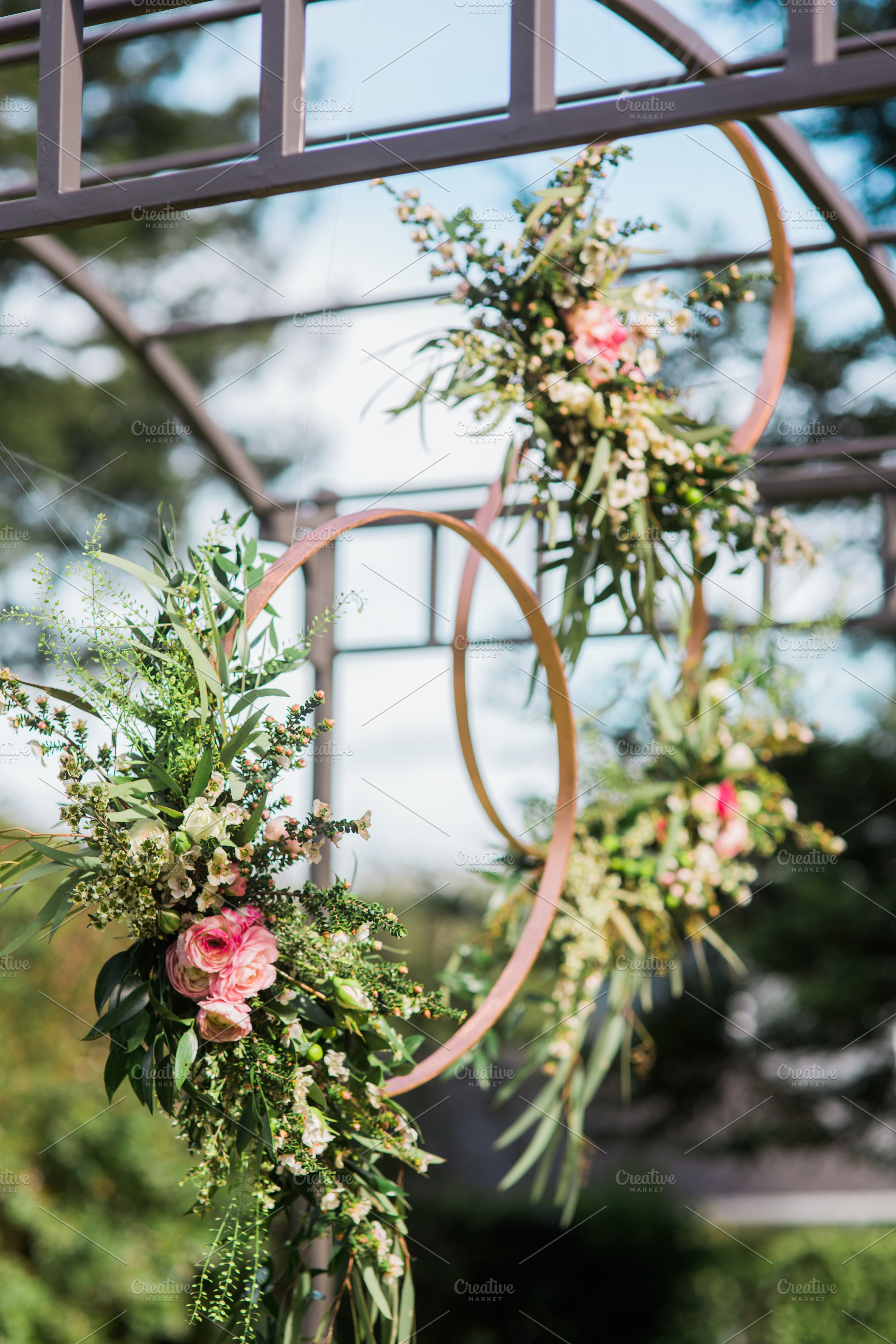 Hanging Floral Wreaths, a Nature Photo by S Hopkins Photo