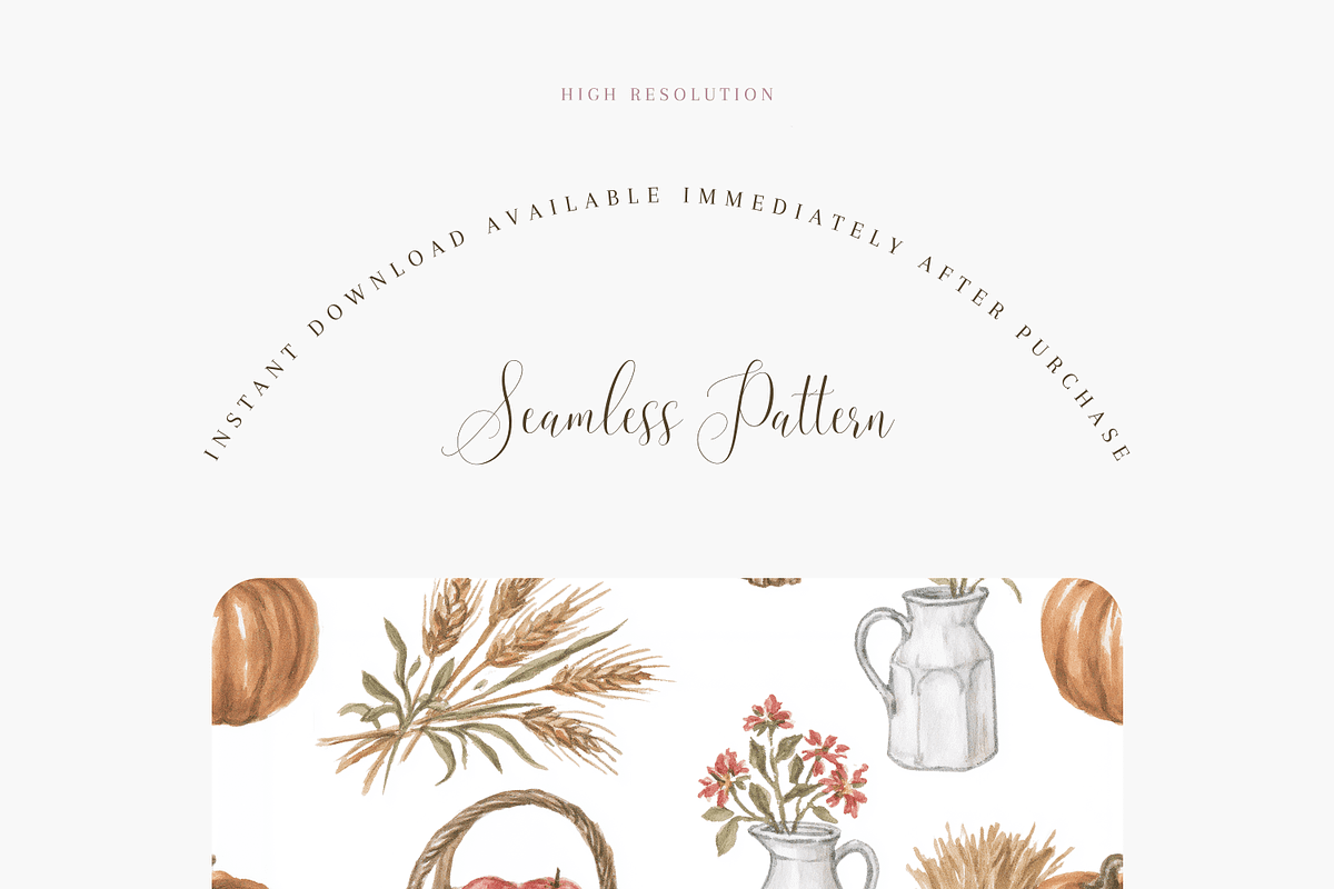 Rustic Farm Market Seamless Pattern, a Pattern Graphic by Pati Charm Studio (Photo 2 of 6)