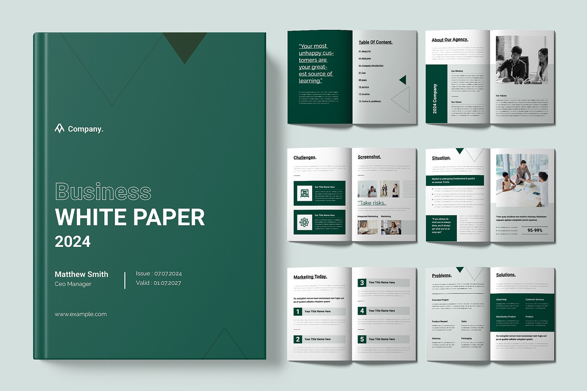 White Paper Design Layout, a Brochure Template by ContestDesign (Photo 1 of 4)